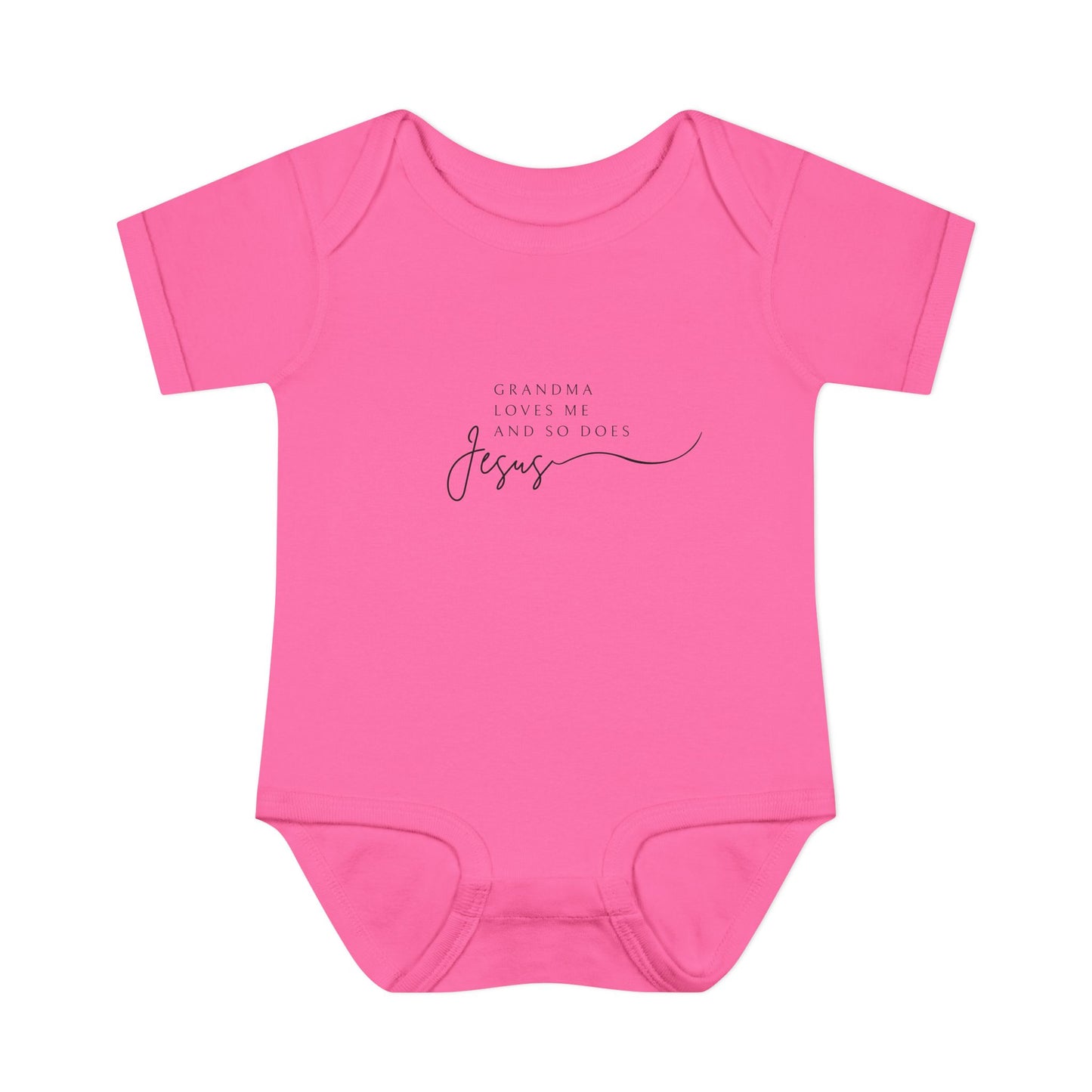 "Grandma Loves Me and So Does Jesus" - Baby Onesie