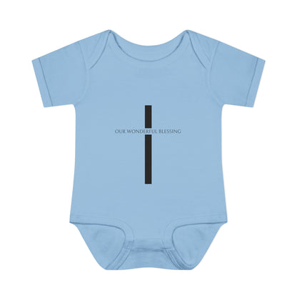 Our Wonderful Blessing Cross Baby Onesie
