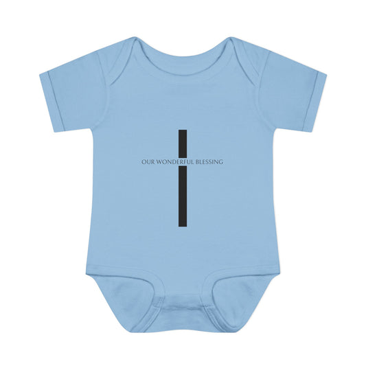 Our Wonderful Blessing Cross Baby Onesie