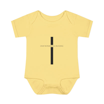 Our Wonderful Blessing Cross Baby Onesie