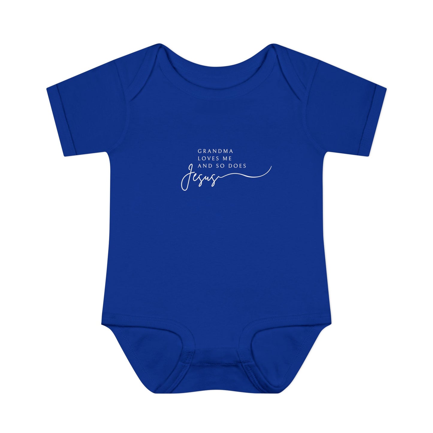 "Grandma Loves Me and So Does Jesus" - Baby Onesie
