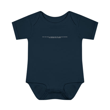 For this Child I prayed Minimalistic Baby Onesie