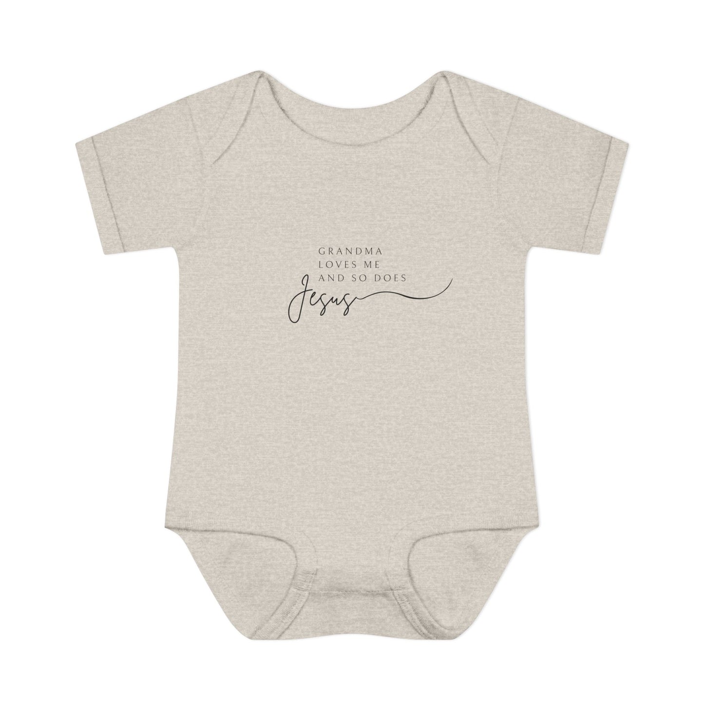"Grandma Loves Me and So Does Jesus" - Baby Onesie