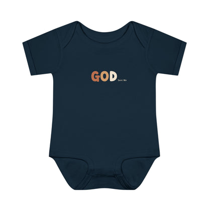 God Sent Me Earth Tones Baby Onesie