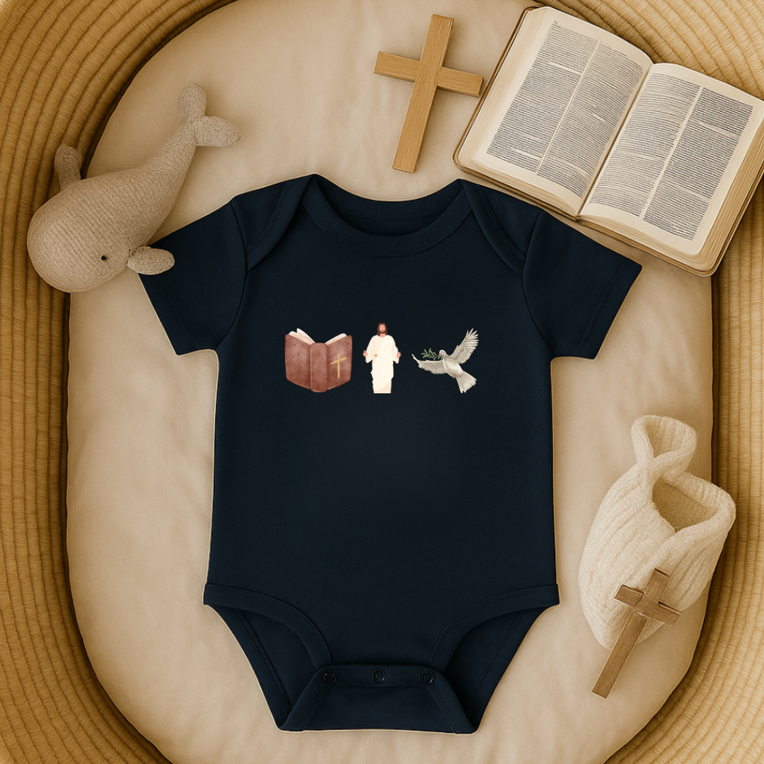 Bible God Dove Baby Onesie