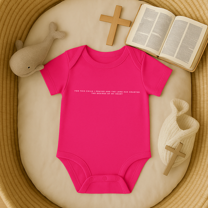 For this Child I prayed Minimalistic Baby Onesie