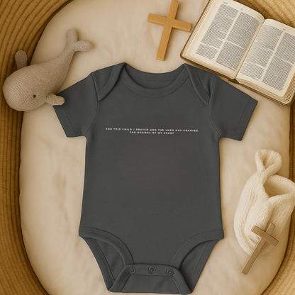For this Child I prayed Minimalistic Baby Onesie