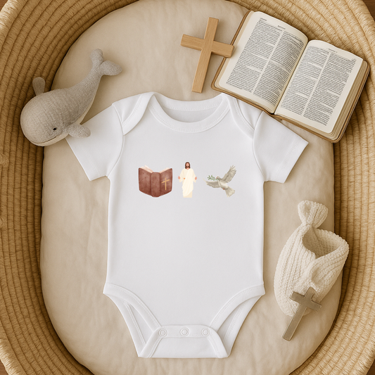 Bible God Dove Baby Onesie
