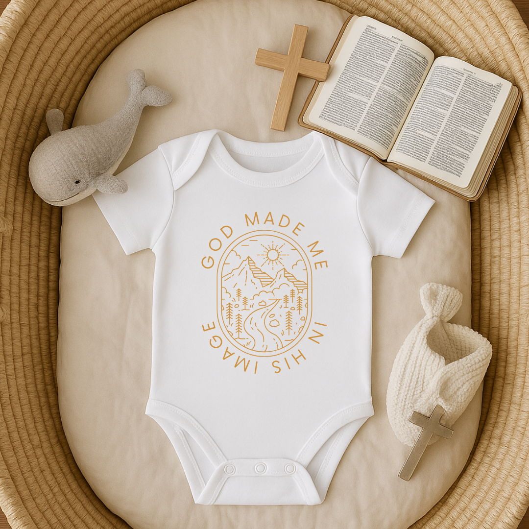 God Made Me in His Image Baby Onesie