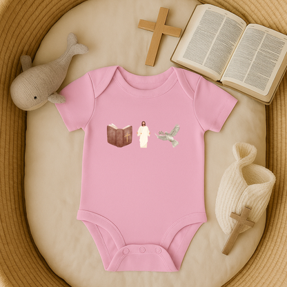 Bible God Dove Baby Onesie