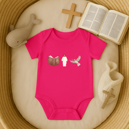 Bible God Dove Baby Onesie