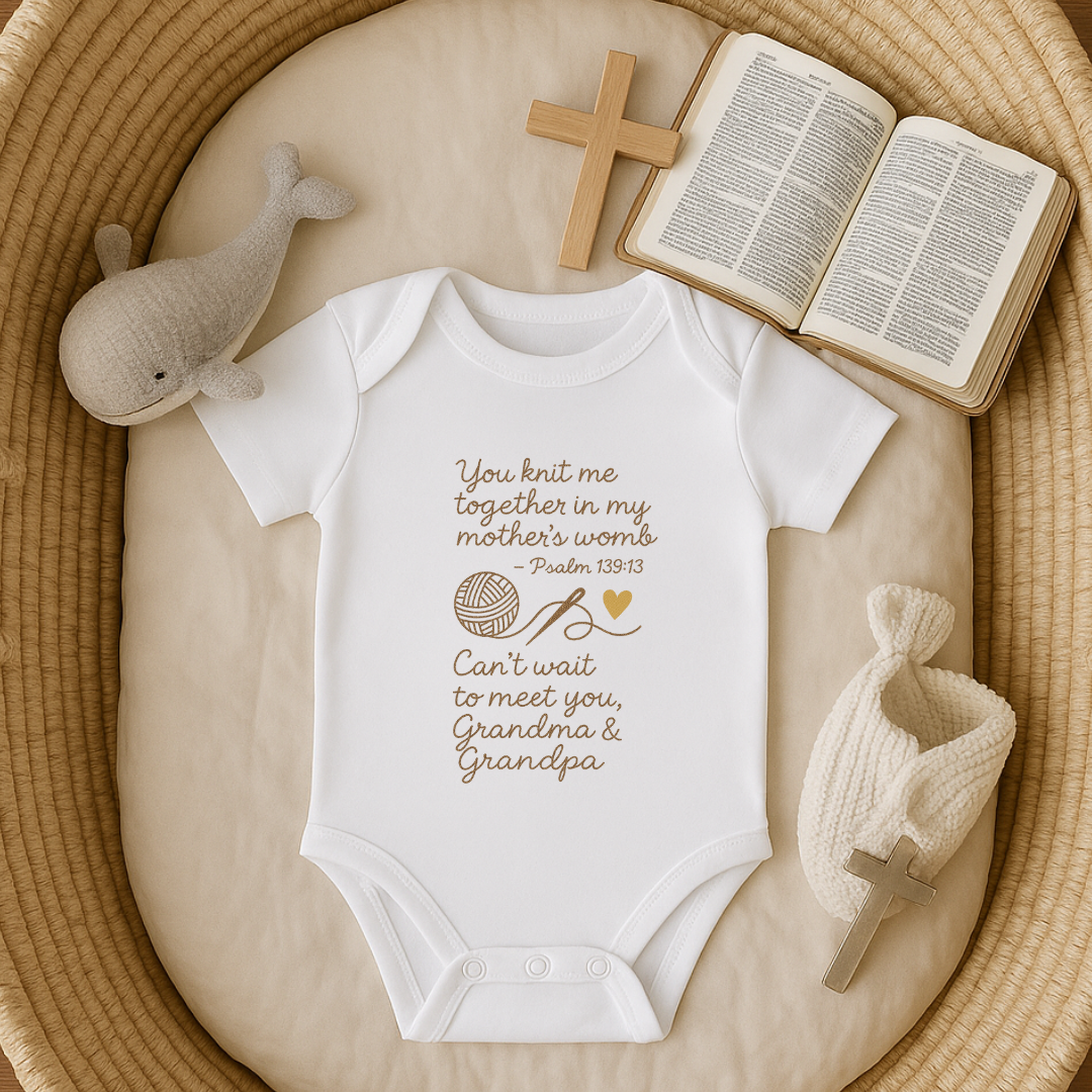 For Grandma & Grandpa - Knit me together Psalm 139:13