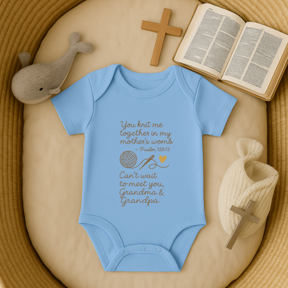 For Grandma & Grandpa - Knit me together Psalm 139:13