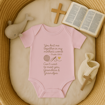 For Grandma & Grandpa - Knit me together Psalm 139:13