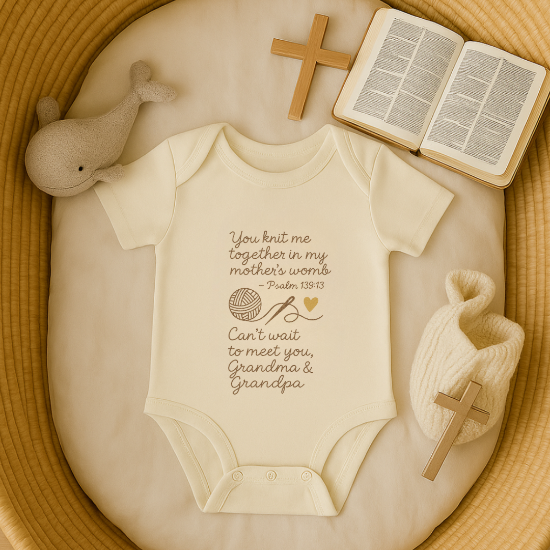 For Grandma & Grandpa - Knit me together Psalm 139:13