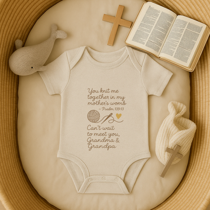 For Grandma & Grandpa - Knit me together Psalm 139:13