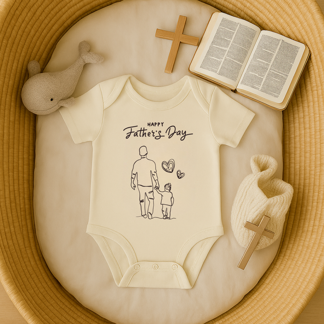 Happy Fathers Day Father & Child Onesie