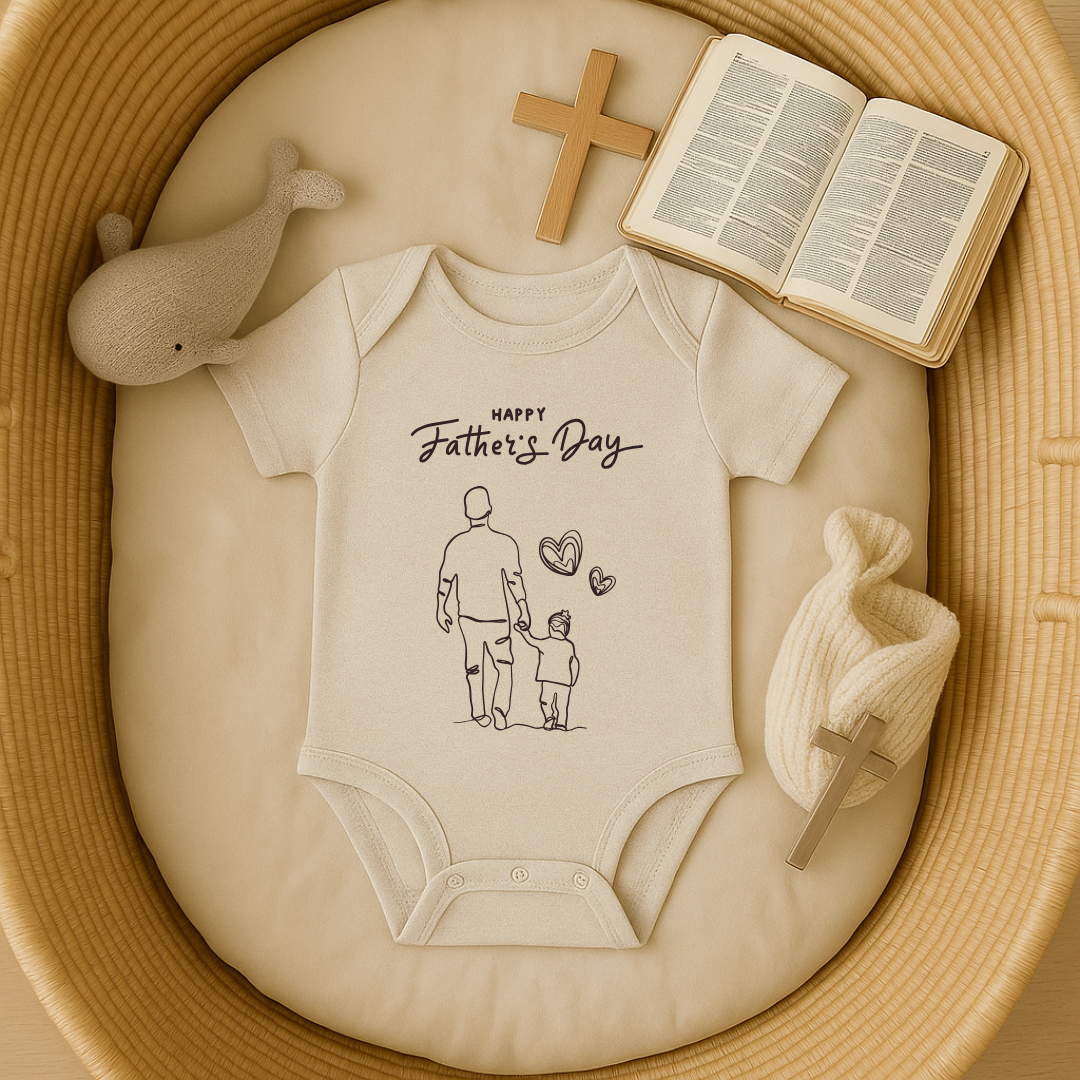 Happy Fathers Day Father & Child Onesie