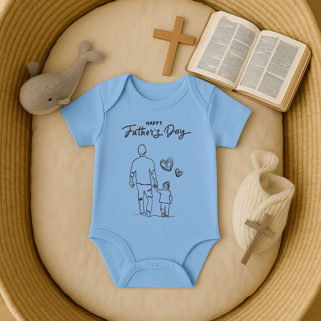 Happy Fathers Day Father & Child Onesie